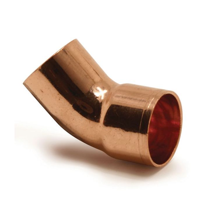 Wolseley Own Brand Center Center Brand 45deg end feed obtuse street elbow 42mm 