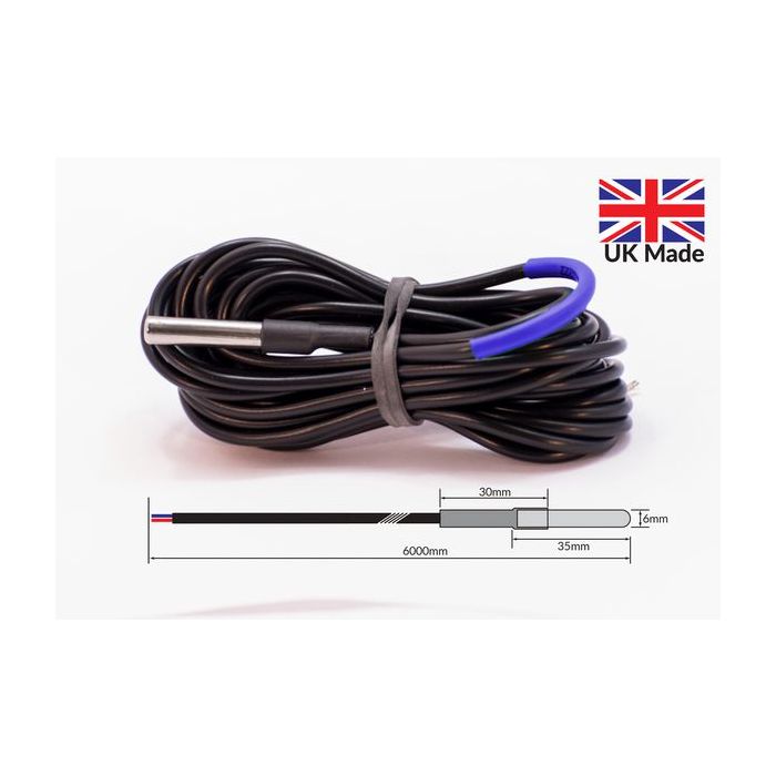 Tektroniks Pt1000 refrigeration temperature sensor 6mtr cable 
