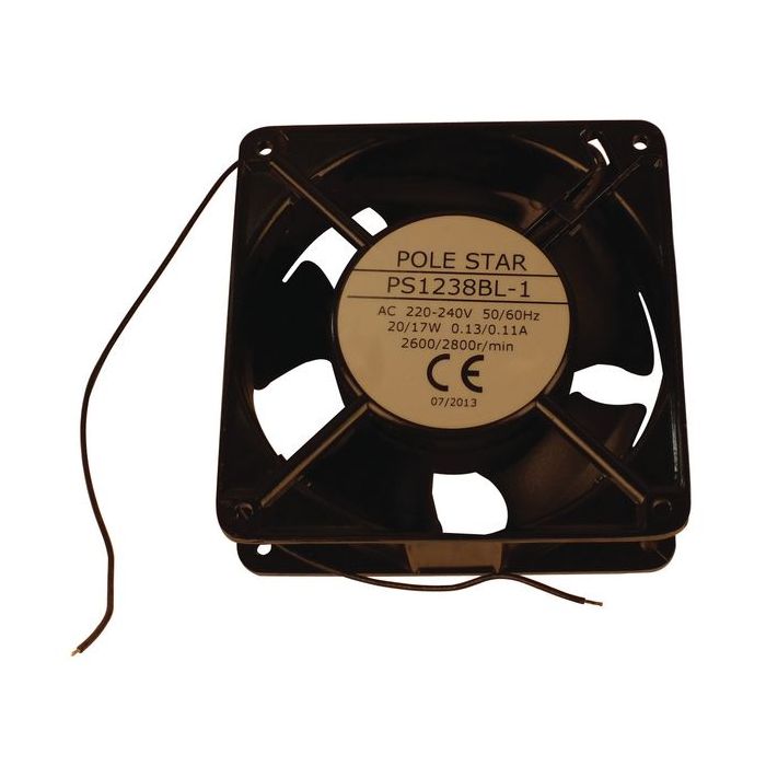 Pole Star compact axial fan leads 120 x 120 x 38mm 230v 
