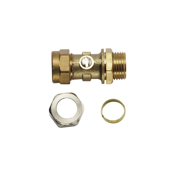 Bosch Worcester 87161424180 isolator valve 15mm-one c/nut 