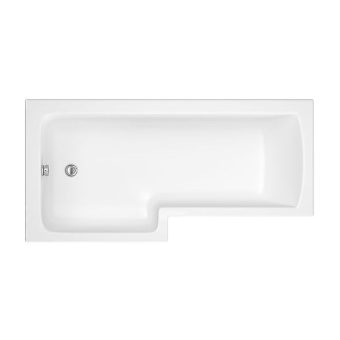 Nabis Garland shower bath left hand L-shape 1700x850x700mm white 