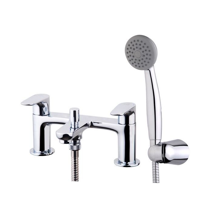 Wolseley Own Brand Nabis Swish two tap hole bath/shower mixer tap and kit Chrome 