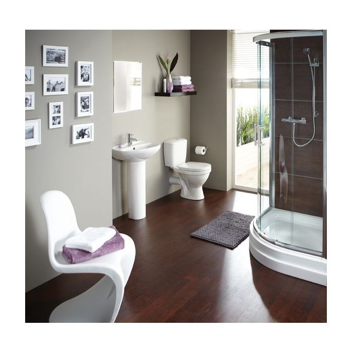 Wolseley Own Brand Nabis Pride 2 tap hole 4-piece pack with toilet seat White 