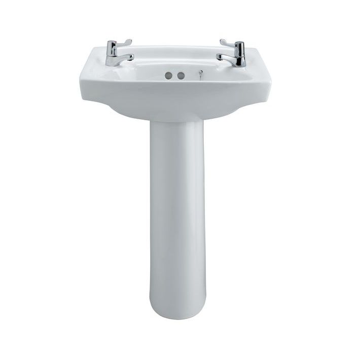 Armitage Shanks Royalex S2180 2 tap hole basin 510mm White