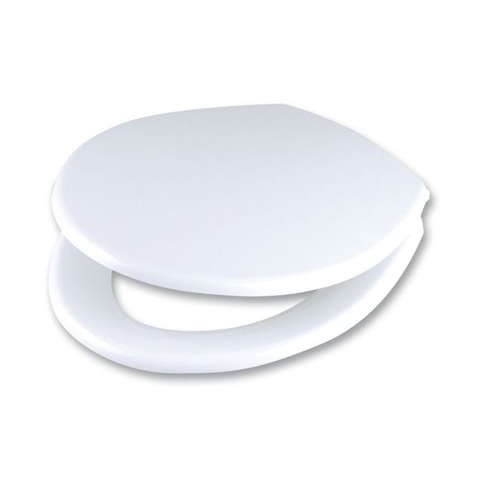 Wirquin Astracast Emerald SEM18BS seat and cover chrome plated hinges White