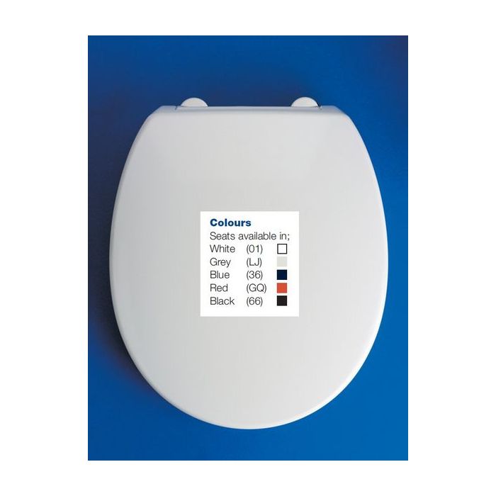 Ideal Armitage Shanks Contour 21 S4058 seat standard plus cover White