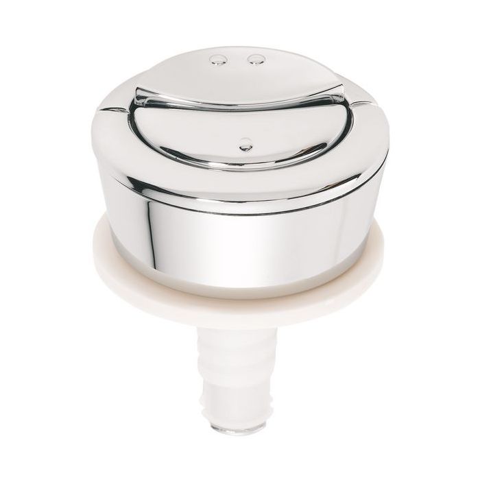 Wirquin WIRQ CP PUSHBUTTON  DUALFLUSH WH BACKNUT