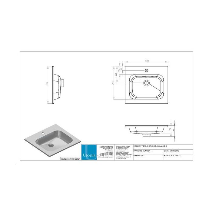 Wolseley Own Brand * NAB CLASSIC 500MM MINERALCAST MOD BSN
