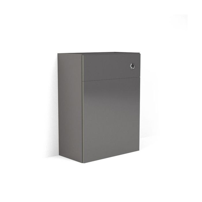 Nabis carcass for standard back-to-wall toilet unit 500mm Charcoal Grey Gloss 