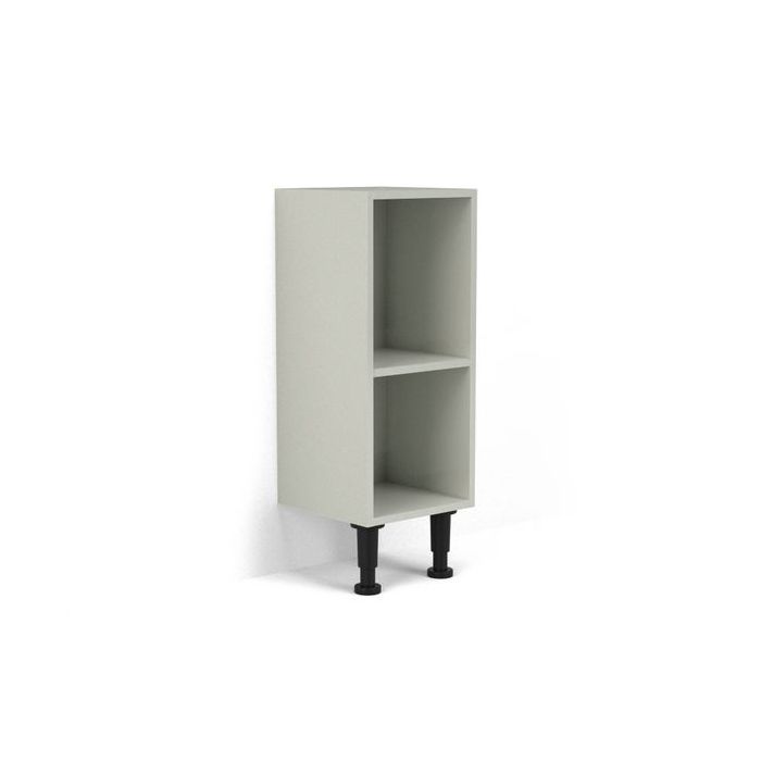 Nabis open shelf base unit 300mm Silver Grey Gloss 