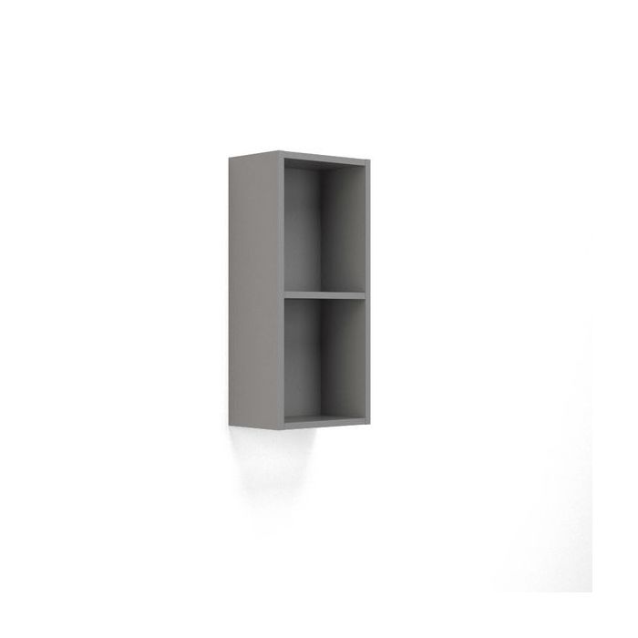 Wolseley Own Brand Nabis open shelf wall unit 300mm Grey Gloss 