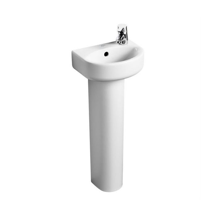Ideal Standard Concept Arc 1 right hand tap hole handrinse basin 350 x 260 White 