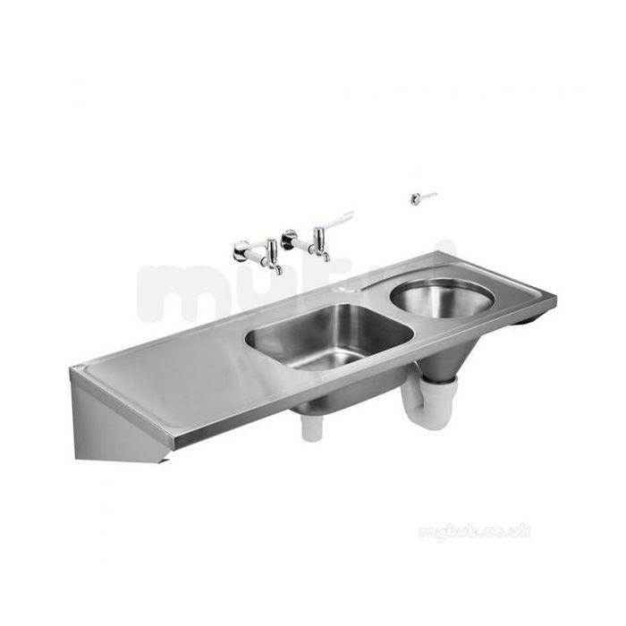 Ideal Standard S358401 P-trap for stainless steel hopper White 