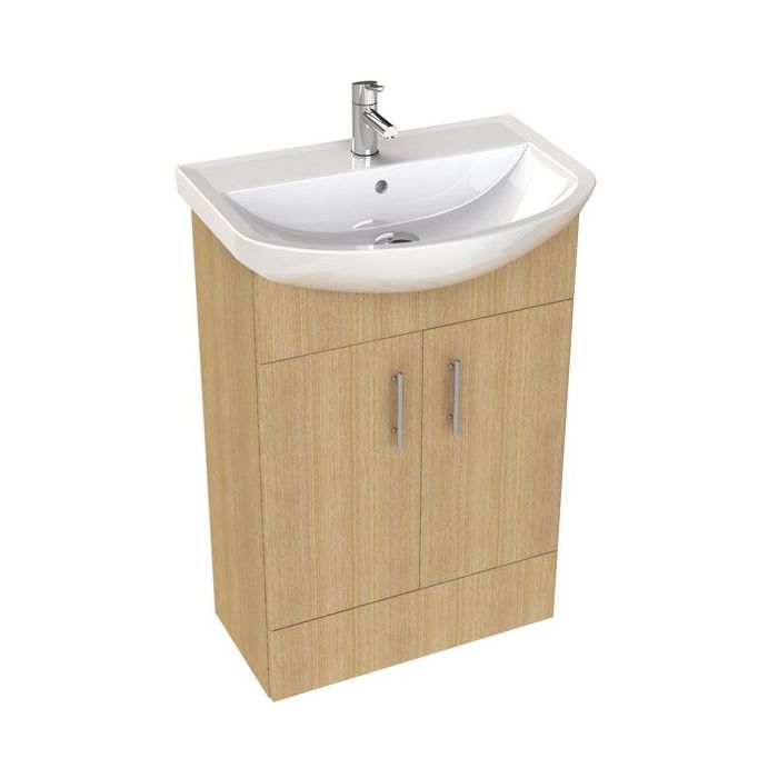 Wolseley Own Brand Nabis Sense vanity unit with basin 500mm Natural Oak 