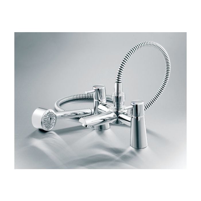 Ideal Standard Cone B5111AA two tap hole bath shower mixer tap Chrome Plated 