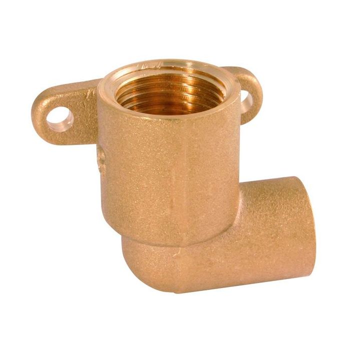 Tesla angled female iron gas wall plate 1/2 x 15mm 