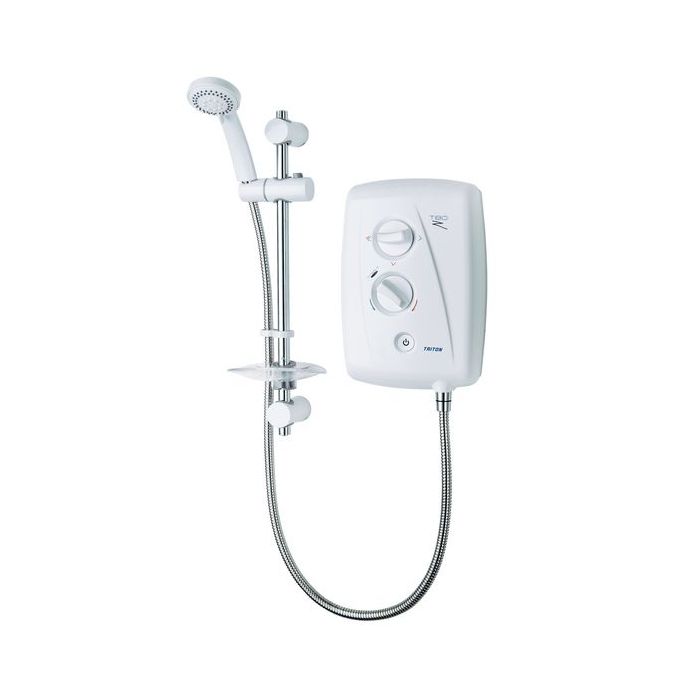 Triton T80Z fast fit shower 7.5kw White/Chrome Plated 