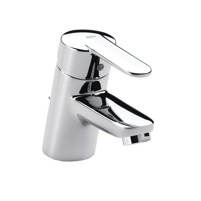 Roca V2 basin mixer tap plus pop up waste Chrome Plated 