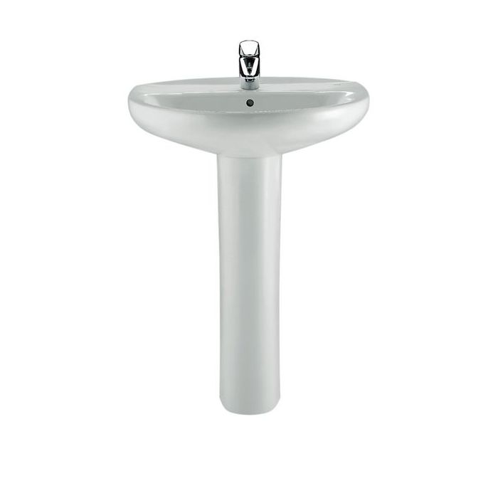 Roca Laura 1 tap hole basin 560mm White 