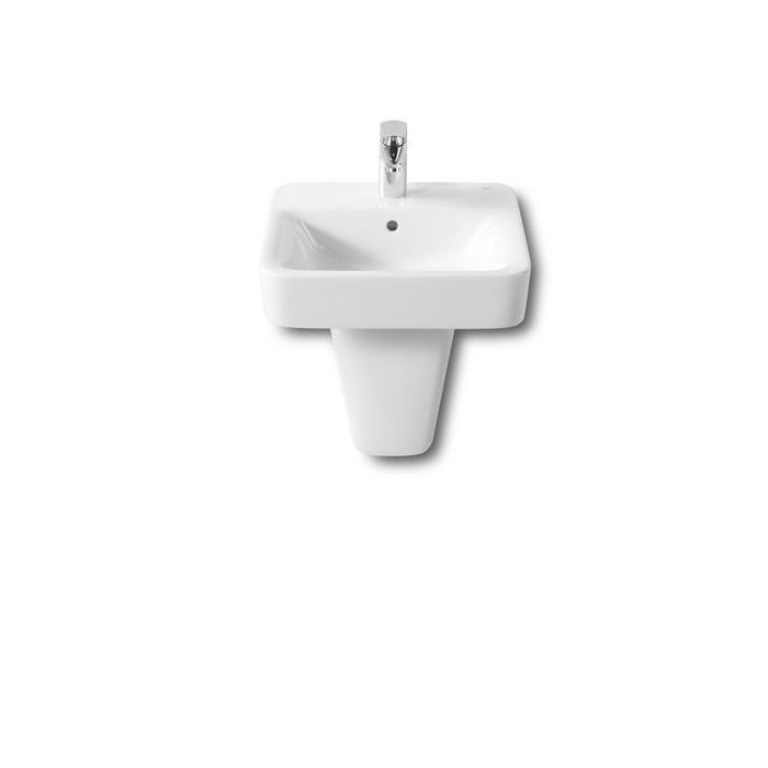 Roca Senso square semi pedestal White 