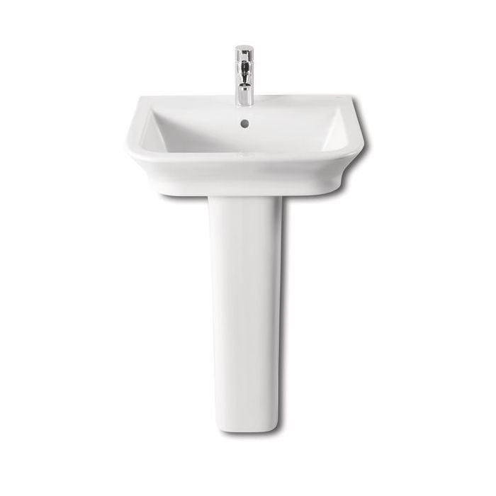 Roca The Gap one tap hole basin 550 x 470mm White 