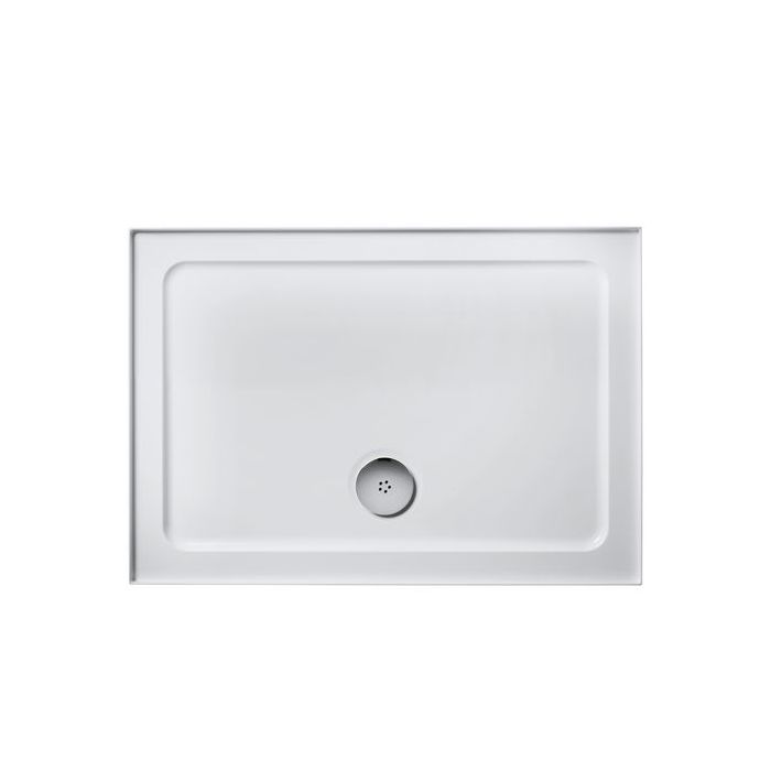 Ideal Standard Simplicity low profile shower tray with 4 upstands 1000 x 800mm 