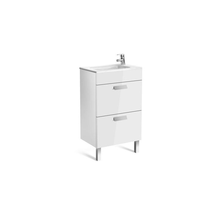 Roca Debba Compact 2 drawer unit 500mm White 