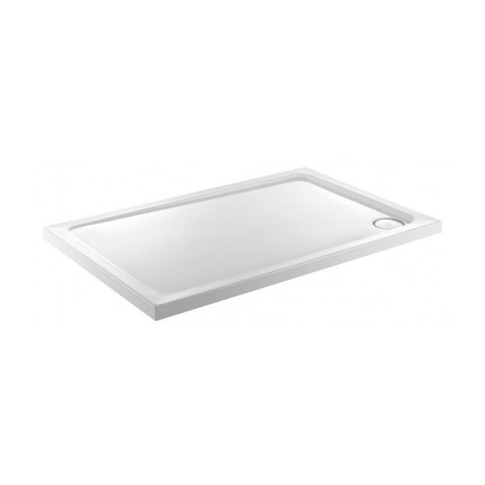 Just Trays Fusion shower tray with 4 upstands 900 x 900mm White 