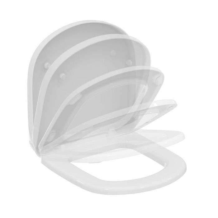 Ideal Standard Tempo/Kheops short soft close toilet seat and cover White 