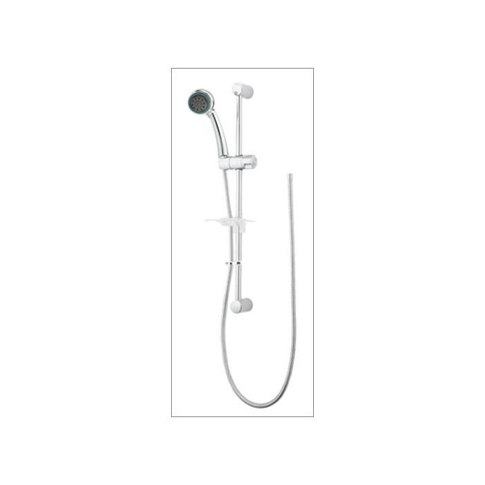 Roca shower kit including head/hose/rail and dish 