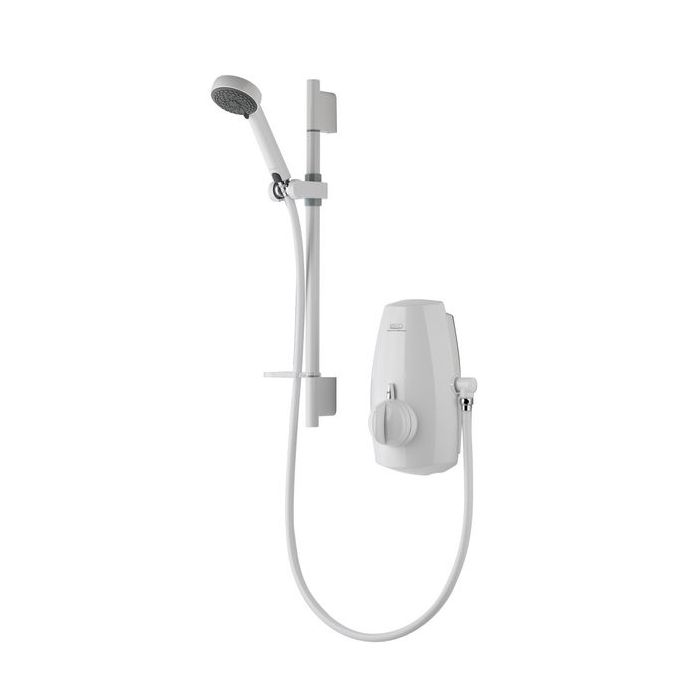 Aqualisa Aquastream thermostatic integrated pump system White 