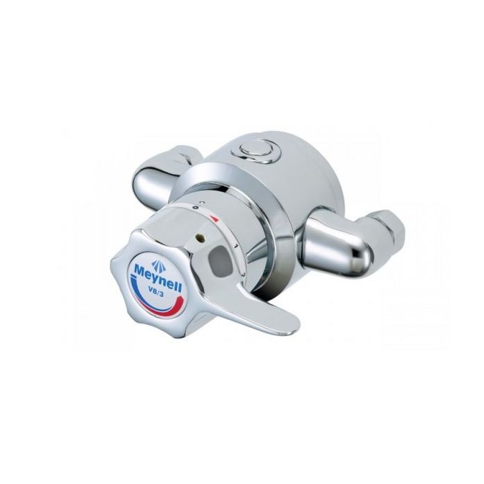 Mira Rada V8/3 L exposed single sequential thermostatic mixing valve with long lever 1/2 