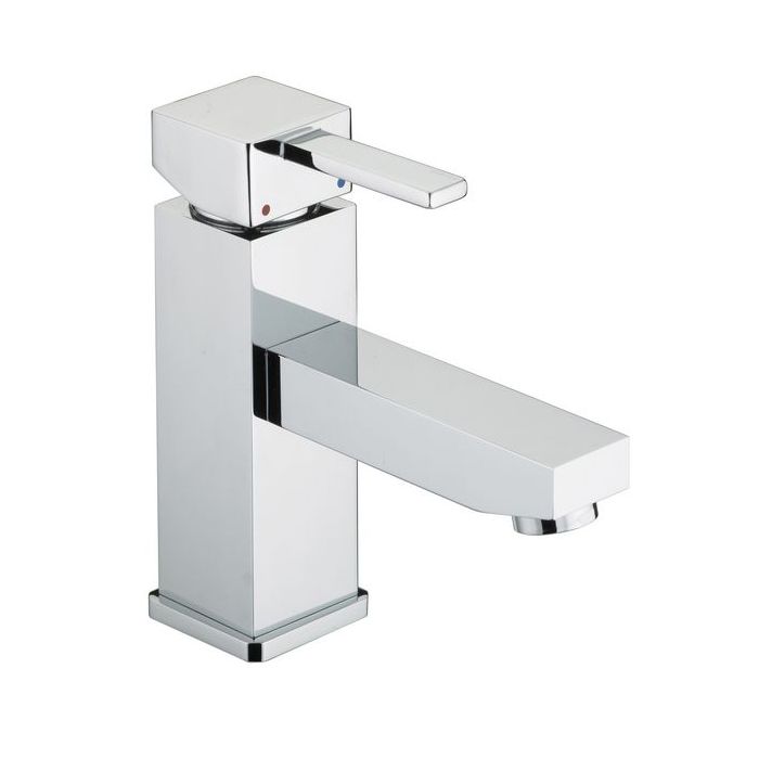 Bristan Quadrato eco basin mixer pop up waste Chrome