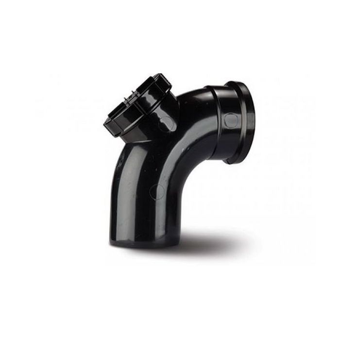 Center Access Bend 110 Mm 92.50 Deg Black