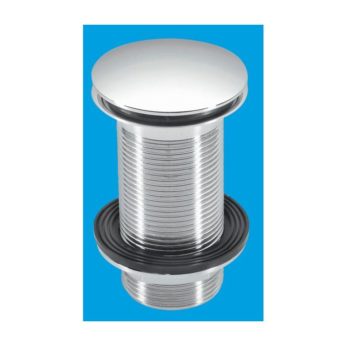 Mcalpine Un Slotted Brass Basin Waste 1.1/4 X 3.1/2 Chrome Plated
