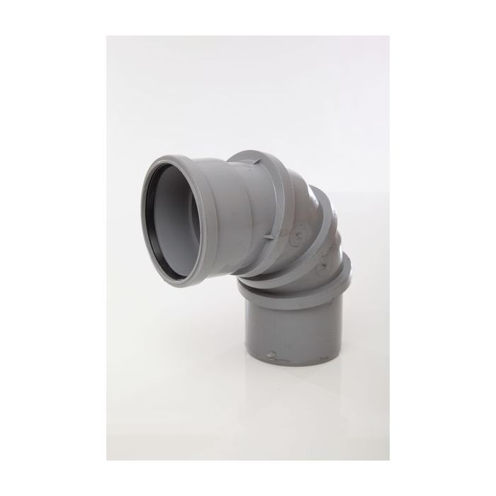 Polypipe 110Mm Adjustable Bend 0-90 Deg Sab90:G