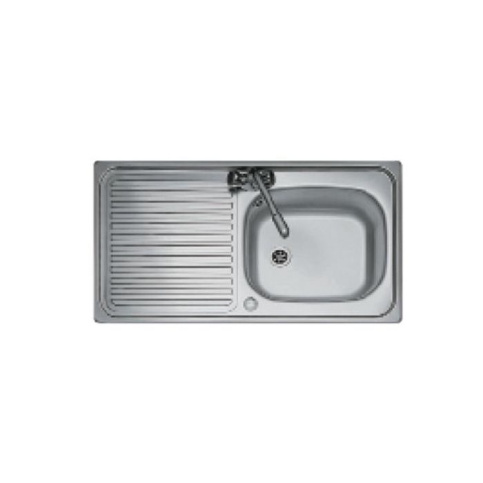 Nabis 1 Tap Hole Reversible Inset Sink 1.5 Bowl Stainless Steel