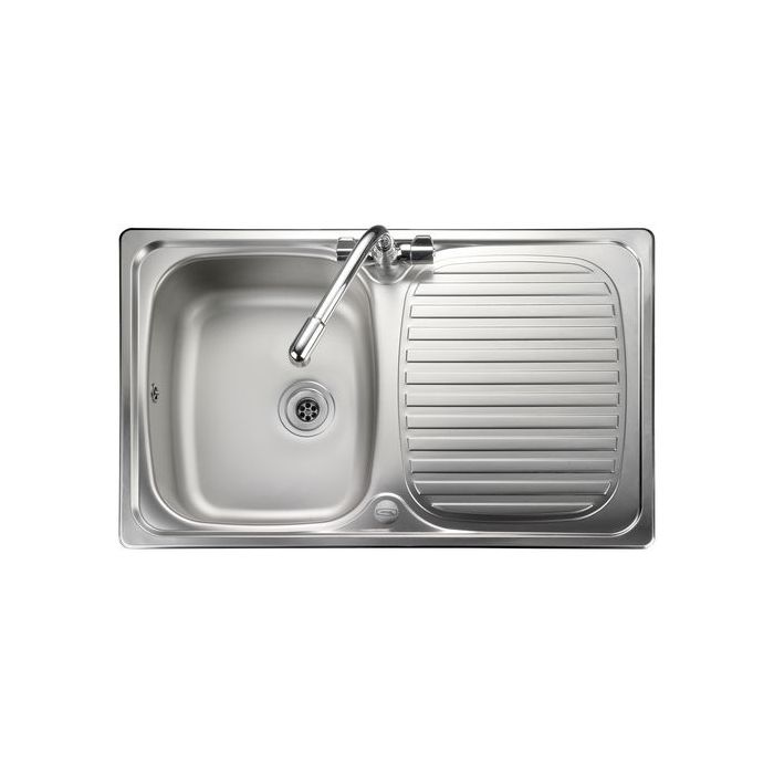 Nabis 1 Tap Hole Reversible Inset Sink 1.0 Bowl Stainless Steel