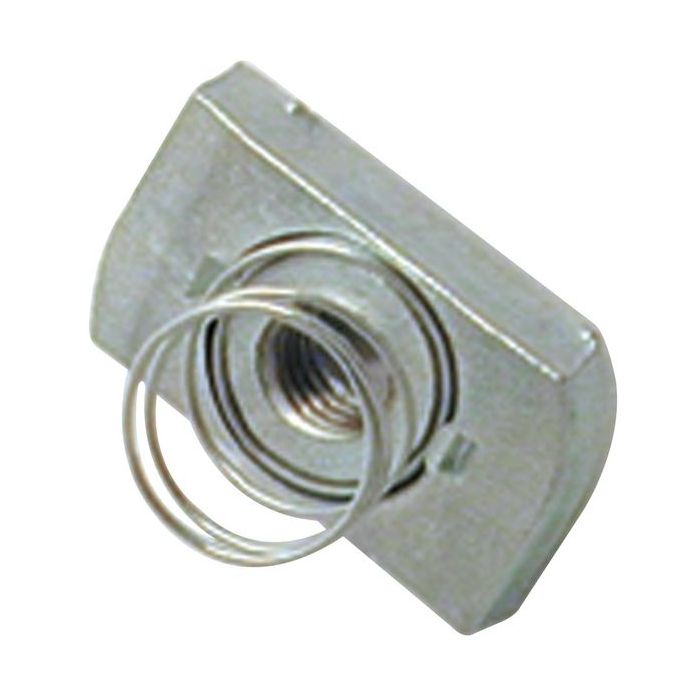 CHANNEL NUT - SHORT SPRING - M8
