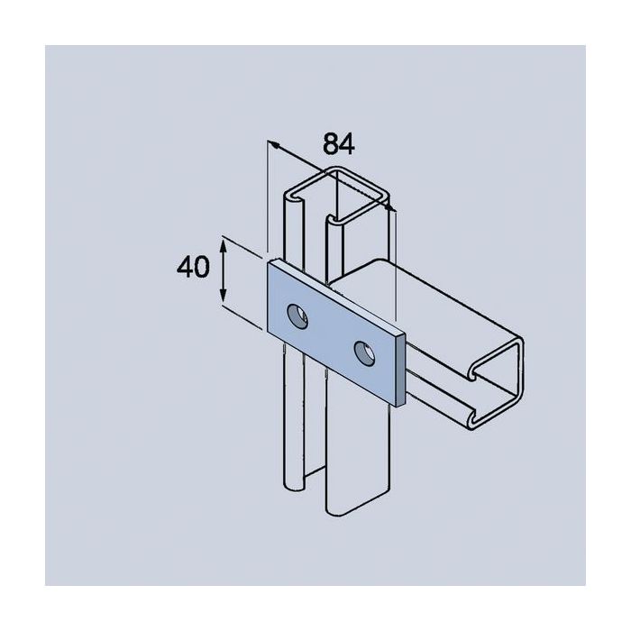 Greenaway FLAT PLATE - GALV - 2 HOLE
