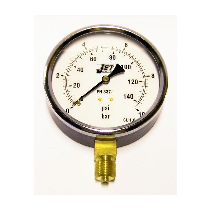 * JET 4 VERT PRESS GAUGE 0-10 BAR & PSI
