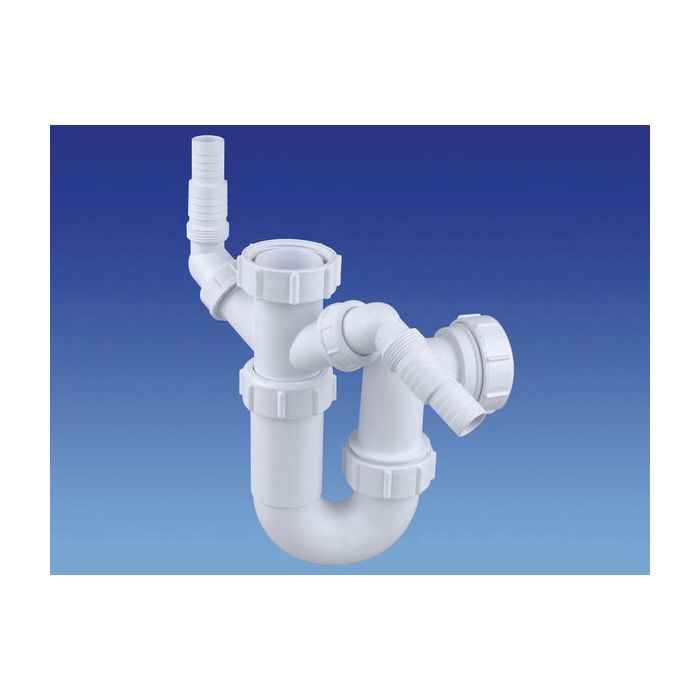 Wavin Osma 5V869 W adjustable sink trap 75 mm