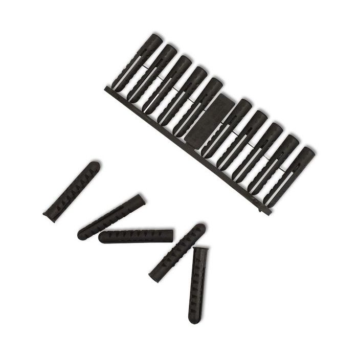 PREMIUM PLASTIC PLUGS 7MM - BROWN (100)