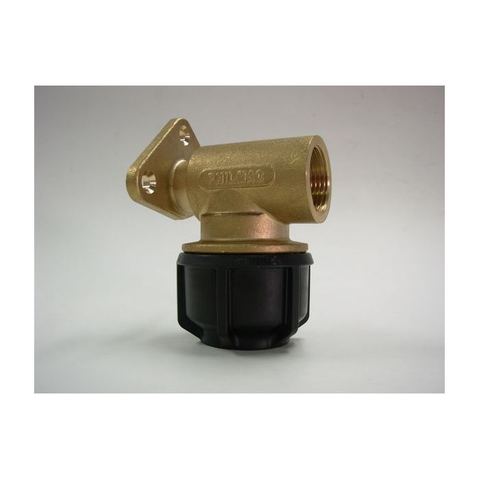 Philmac 25Mm Wall Plate Elbow 3/4 X 3/4 Bsp