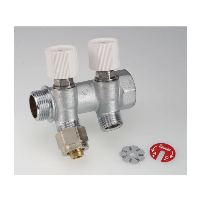 UPONOR MANIFOLD L 2P 3/4MT/FT X1/2MT