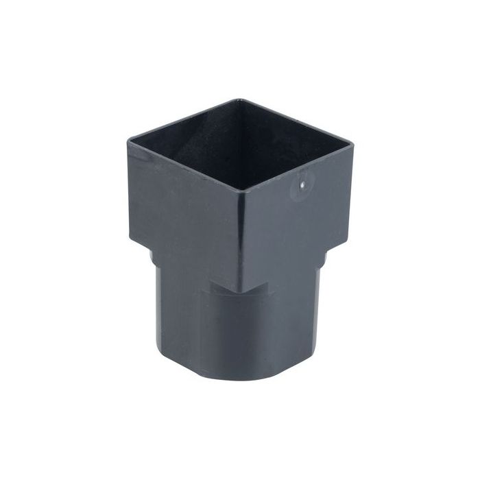 Wavin Osma SquareLine squareline adaptor 2.1/4" Black