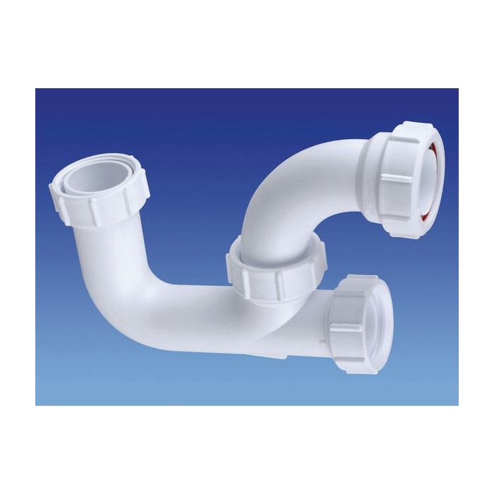 Wavin 5V846W WHITE OSMA 11/2X76MM BATH TRAP