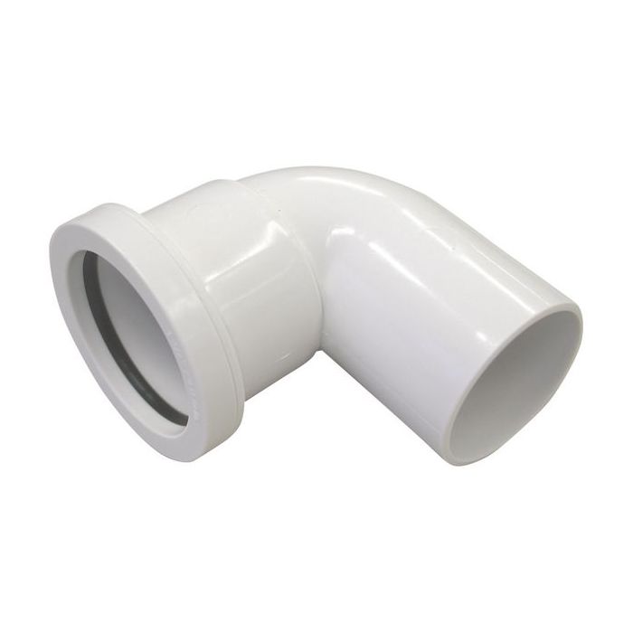 Wavin Osma Waste 90deg spigot bend 32mm Black