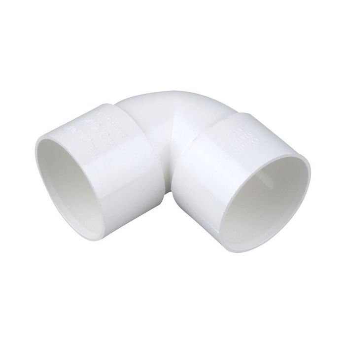 Wavin Osma Waste 90deg knuckle bend 40mm White