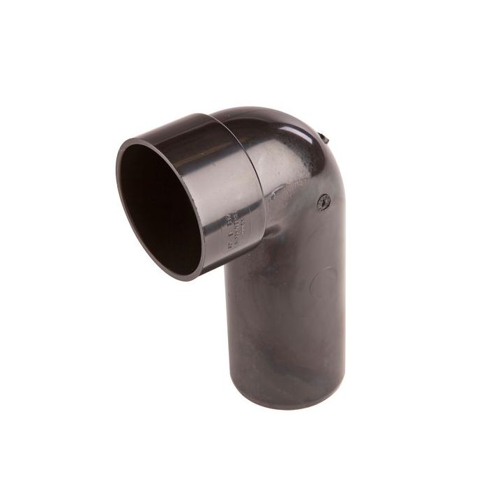 Wavin OsmaWeld 90deg ABS spigot bend 40mm Black